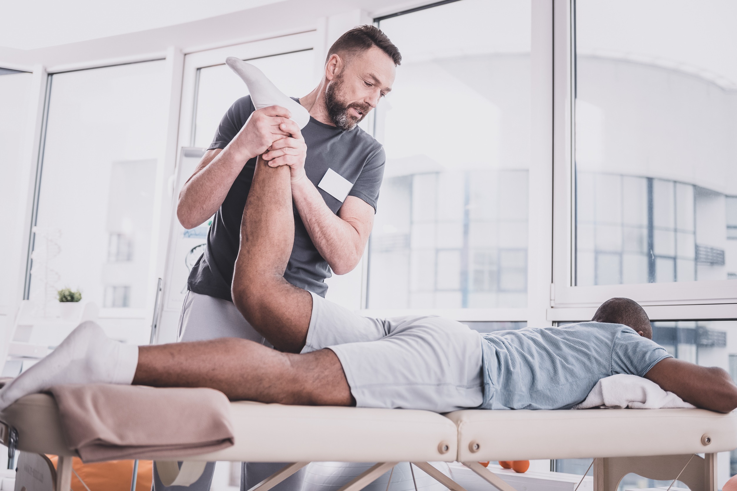 masaje a un deportista